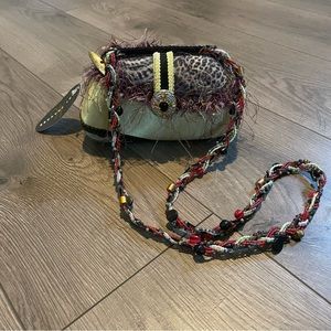 NWT Mary Frances Multicolor Beaded Shoulder Bag